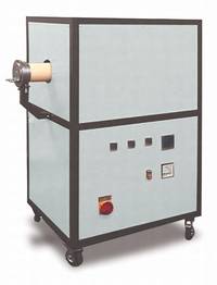 Horizontal tube furnace for temperatures up to 1800 C