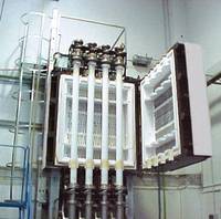 Special tube furnace for pyrolyses